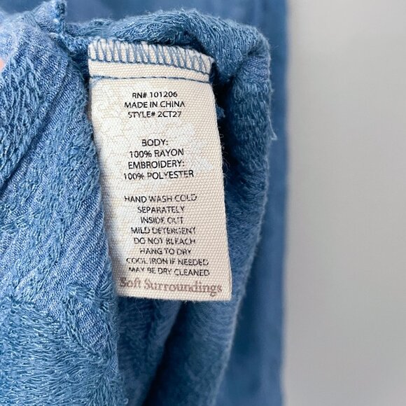 Soft Surroundings Cecile Embroidered Floral Tunic Size M - Picture 13 of 14